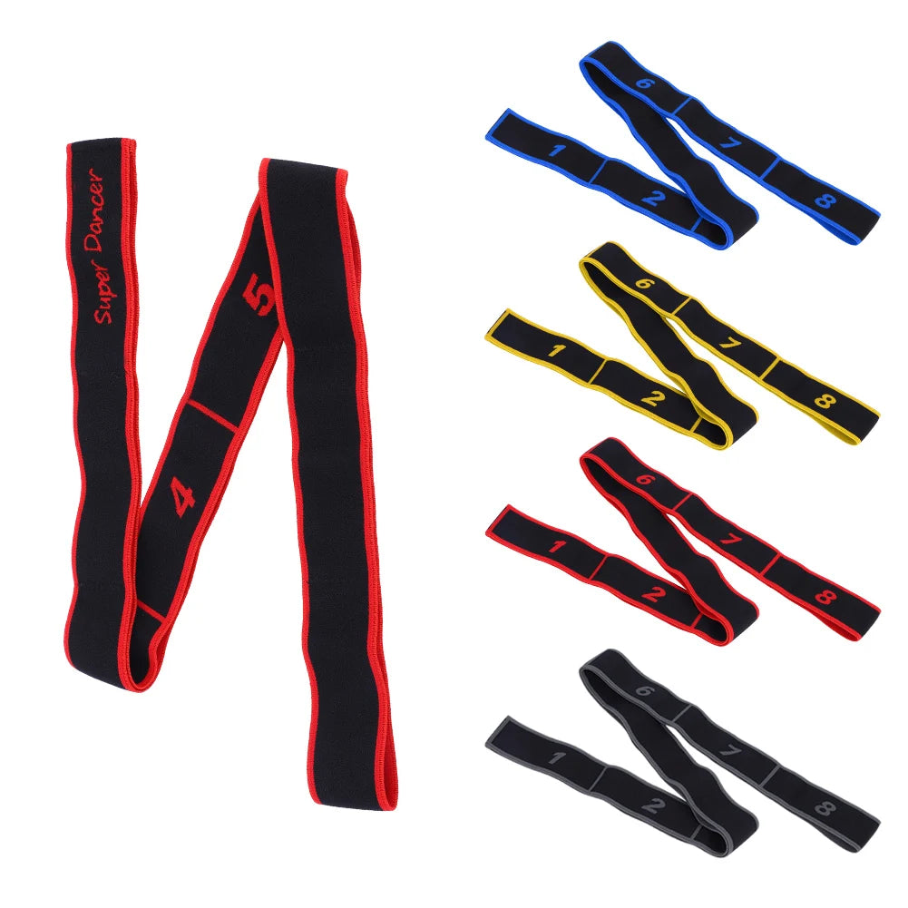 Latin Dance Stretch Belt Resistance Band Yoga Resistance Band Latin Dance Elastic Stretching Belt Fitness Exercise Pulling Strap