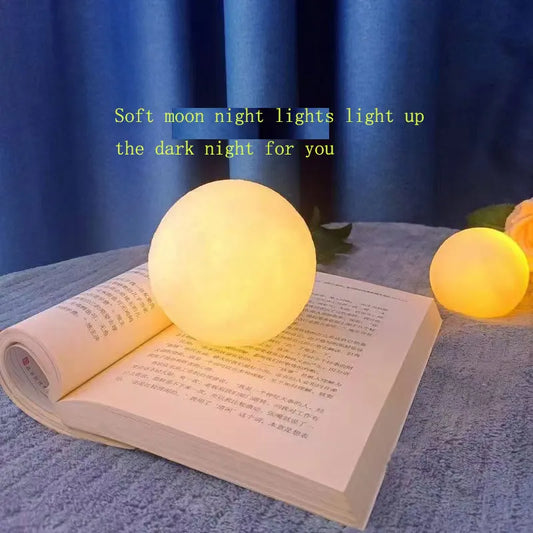 8cm3D printing moonlight belt plastic bracket LED night light children's night light bedroom decoration birthday gift